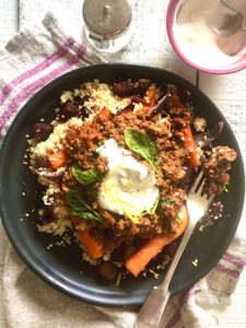 Dinner: Moroccan Beef Bowl