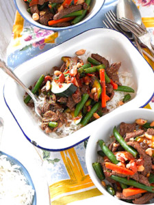 Dinner: Chilli Beef and Roasted Peanut Stir-fry