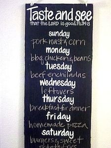 Save Money: Making a Menu Plan will Save you Serious $$$