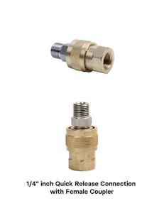 Snow Foam Lance Adapters: Heavy Duty Snow Foam Lance Connection - 1/4" inch Quick Release with Female Coupler