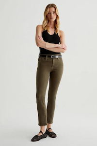 Adriano Goldschmied: Mari Crop Jean Sulfur Shady Moss