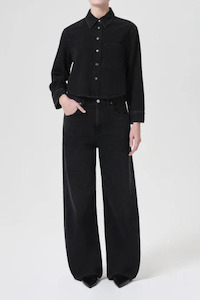 Agolde: Low Curve Jean Black Tar