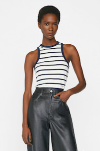 Racer Tank Navy Multi