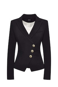 Smythe: Wrap Blazer Black