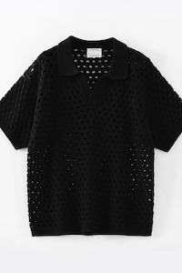 N.278 Cotton/ Cashmere Oversized Polo Black