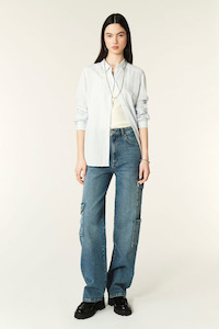 Ba Sh: Loig Cargo Jeans Blue