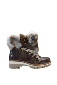 Karin Croco Boot Taupe