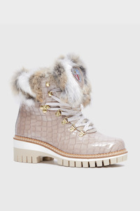 Karin Croco Boot Beige