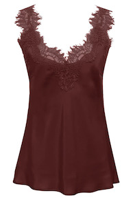 Camis: Harper Strap Cami Red Wine