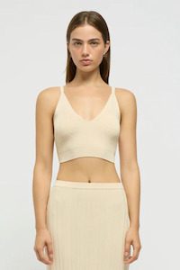 Tanks: Gigi Knit Bralette Buttercream