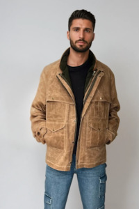 Mens: Cooper Waxed Cotton Jacket Tan