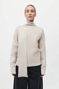 Sale: Milano Knit Scarf Jumper Creme