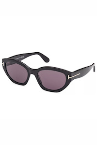 Eyewear: Penny Ft1086 01a 55 Shiny Black Smoke