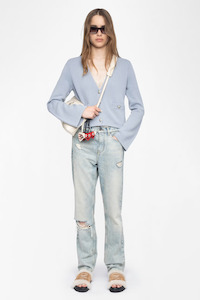 Nolly Cashmere Cardigan Light Blue