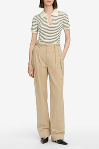 The Keyhole Polo Cream Multi