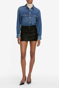 Frame: The Long Sleeve Hi-Low Shirt Wander