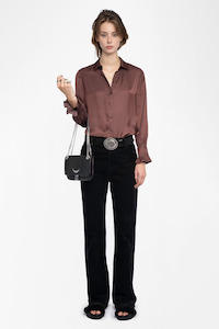 Zadig And Voltaire: Thely Shirt Burgundy