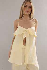 Rio Top Yellow Linen