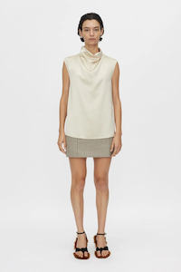 Camilla And Marc: Arnelle Skirt Natural Pinstripe