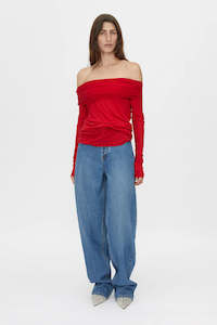 Camilla And Marc: Marjorie Top Ruby Red