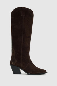 Tall Tania Boots Dark Brown Suede