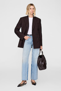 Anine Bing: Aretha Blazer Deep Brown
