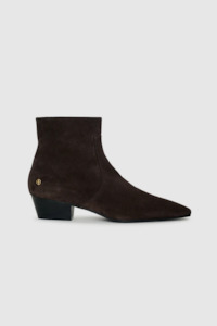 Anine Bing: Freya Flat Boots Dark Brown Suede