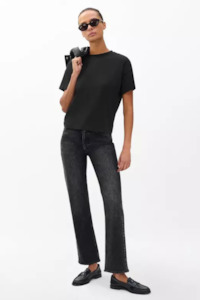 Tees: Kelly Boxy Jersey Tee Black