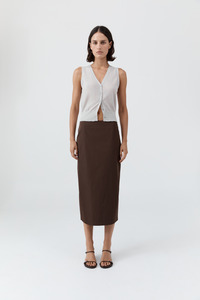 Knitwear: Merino Wool Oupa Vest Light Grey Marle