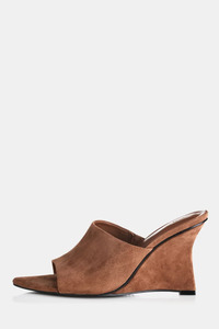 Footwear: Rhita Heels Mocha Suede