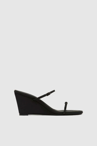 Petit Belt Detail Wedge Black