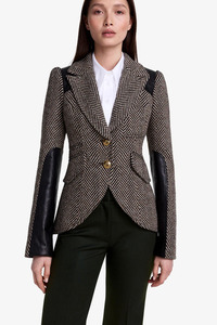 Jackets And Coats: Saddle Patch Equestrian Blazer Tobacco Herringbone