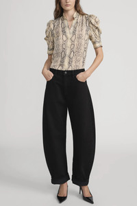 Gillian Top Snake Camel Multi