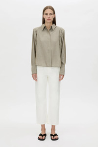Camilla And Marc: Illias Shirt Ash Stripe