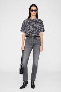 Anine Bing: Cohen Tee Grey Leopard