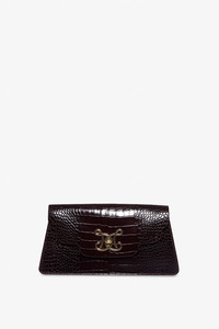 Bags: Croc Chain Bag Bordeaux