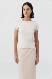 Tees: Organic Cotton Baby Tee Shell Pink