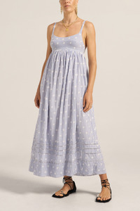 Hermione Dress Eyelet Stripe Voile
