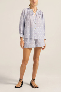 Salome Blouse Eyelet Stripe Voile