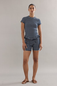 Minnie Shorts Navy Stripe