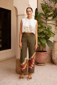 Denim: Marilyn Denim Mid Rise Jean Khaki