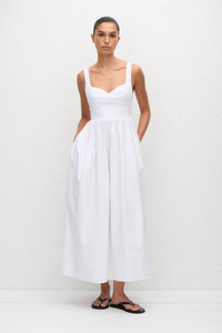 Bralette Midi Dress White