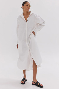 Dresses: The Shirt Dress White