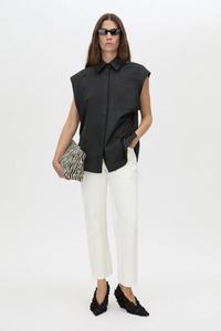 Camilla And Marc: Milo Sleeveless Shirt Black