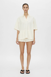 Turrell Collared Tee Ivory