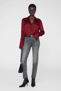 Anine Bing: Amanda Shirt Cabernet