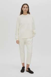 Studio Graphic Long Sleeve Top Winter White