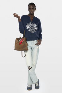 Zadig And Voltaire: Olive Sweatshirt Encre