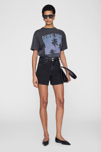 Anine Bing: Cade Tee Palms Washed Grey