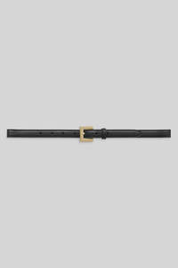 Anine Bing: Nicola Belt Black With Gold